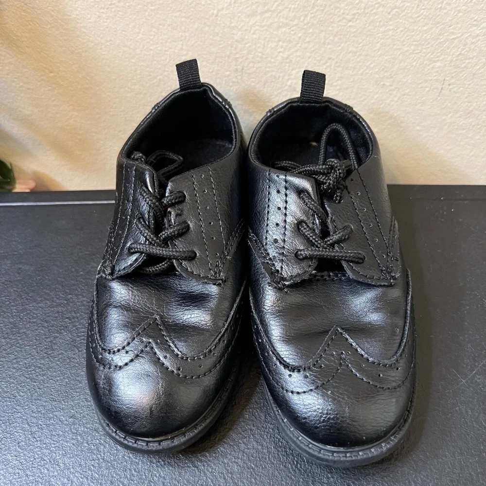 Carter’s Black Oxford Toddler Boys Dress Shoes School Formal Comfort 7